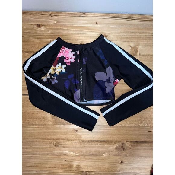 Wonder Nation Spandex Floral Swimsuit Set - Picture 3 of 4